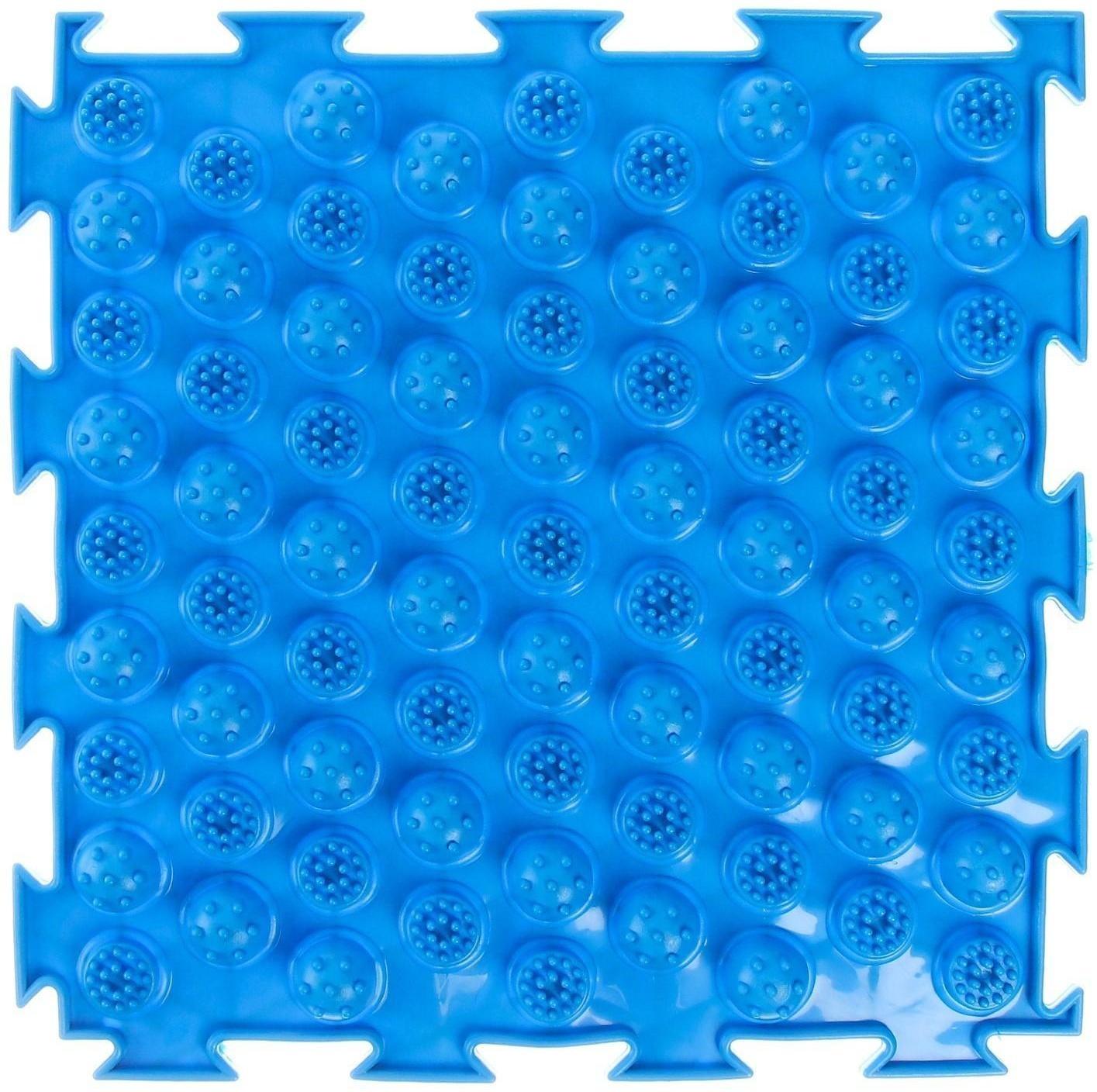 Модульный массажный коврик ОРТОДОН «Колючки», мягкий, цвет МИКС