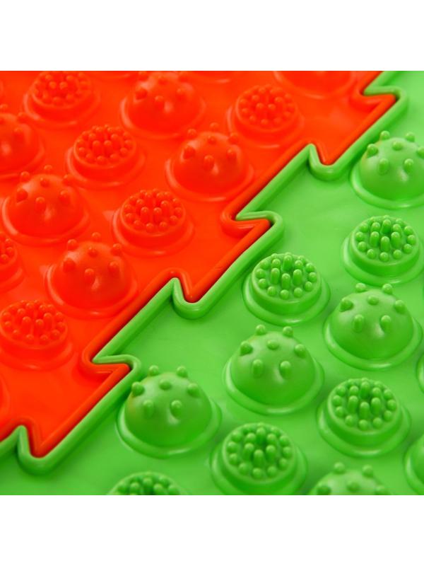 Модульный массажный коврик ОРТОДОН «Колючки», мягкий, цвет МИКС