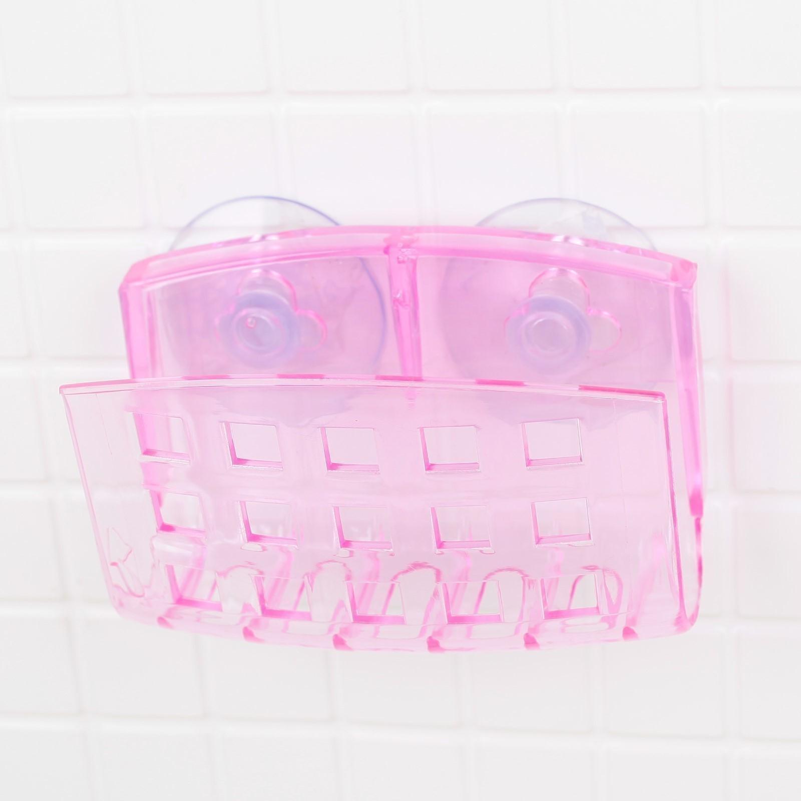 Держатель на присосках Bath Collection, 9×5×6 см, цвет МИКС