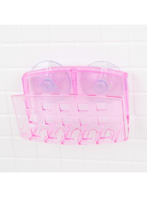 Держатель на присосках Bath Collection, 9×5×6 см, цвет МИКС