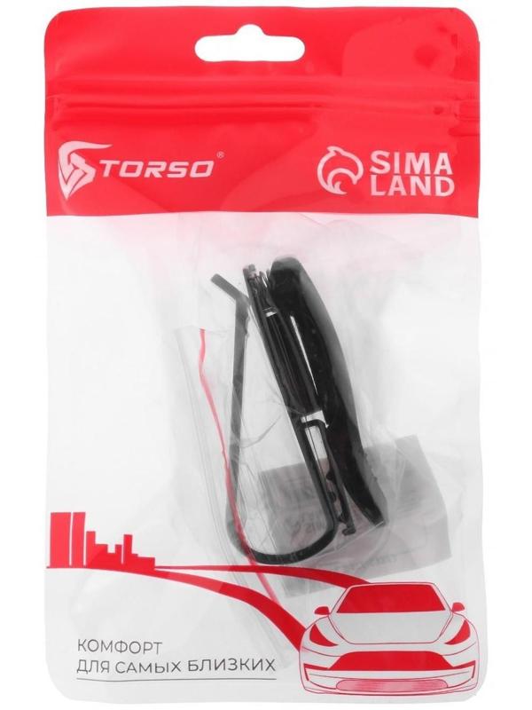 Держатель очков TORSO, зажим, чёрный