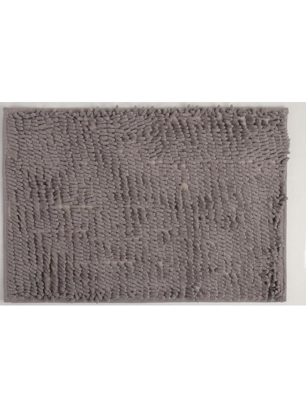 Коврик для ванной Доляна «Букли длинные», 40×60 см, цвет серый