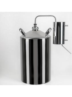 Дистиллятор «Простой», 12 л, горло 4 см, ручки МИКС металл/дерево