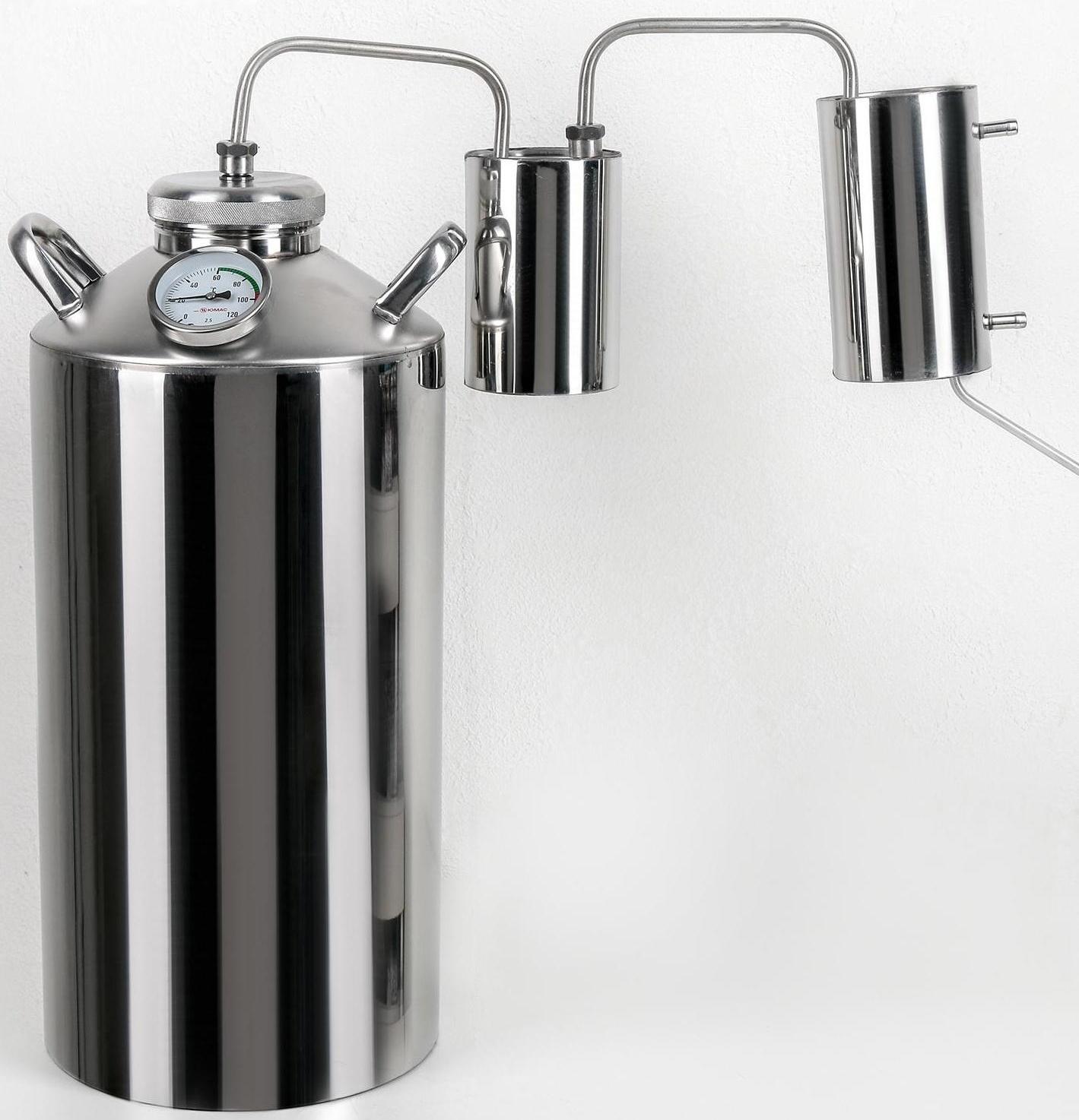 Дистиллятор, 15 л, горло 8 см, термометр