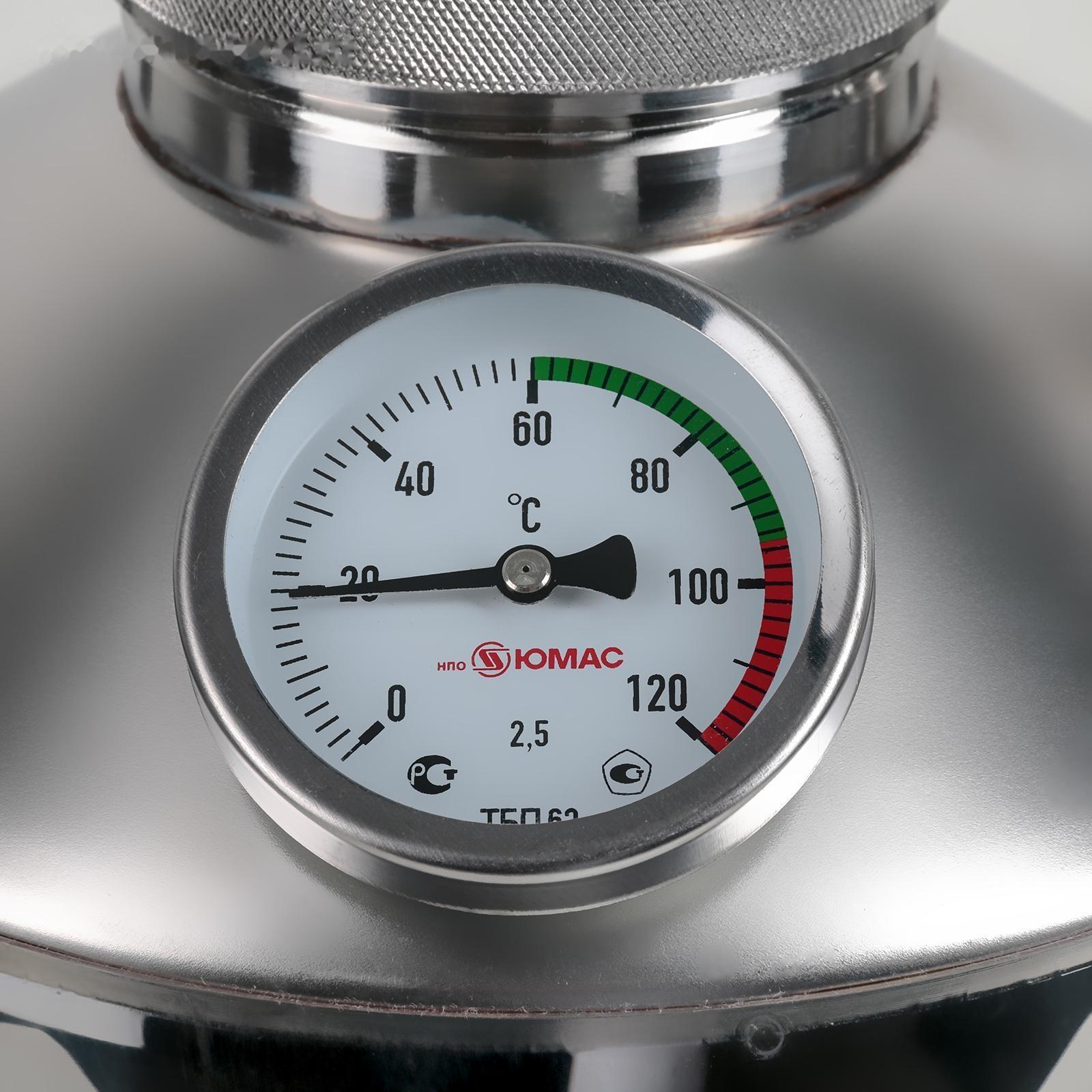 Дистиллятор, 15 л, горло 8 см, термометр