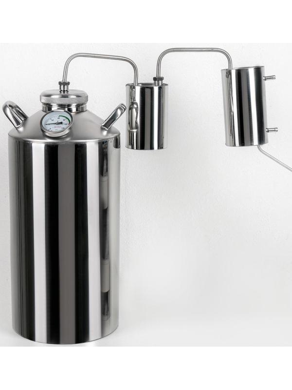 Дистиллятор, 15 л, горло 8 см, термометр