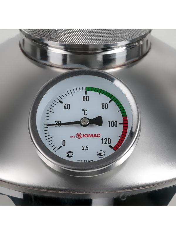 Дистиллятор, 15 л, горло 8 см, термометр