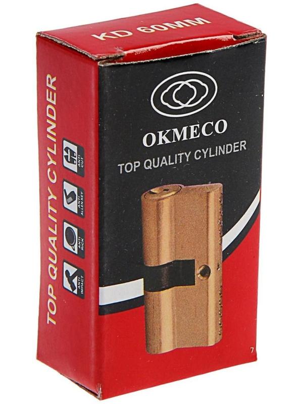 Цилиндровый механизм, 60 мм, английский ключ, 5 ключей, цвет хром