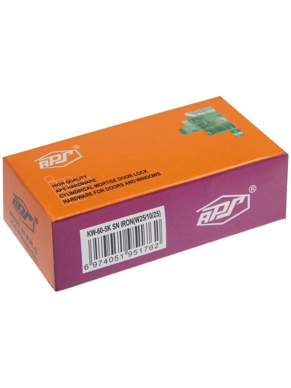 Цилиндровый механизм, 60 мм, с вертушкой, перфор. ключ, 5 ключей, цвет хром