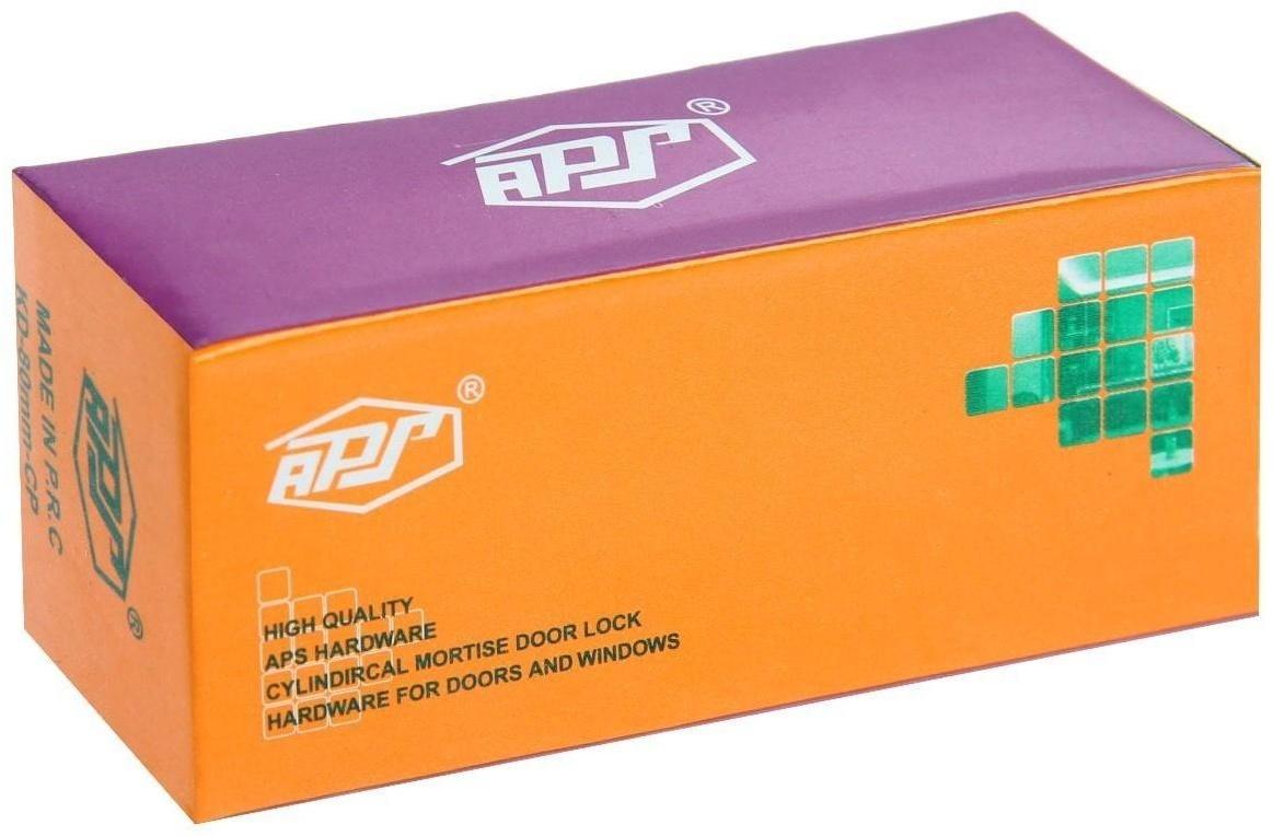 Цилиндровый механизм, 80 мм, перфор. ключ, 5 ключей, цвет хром