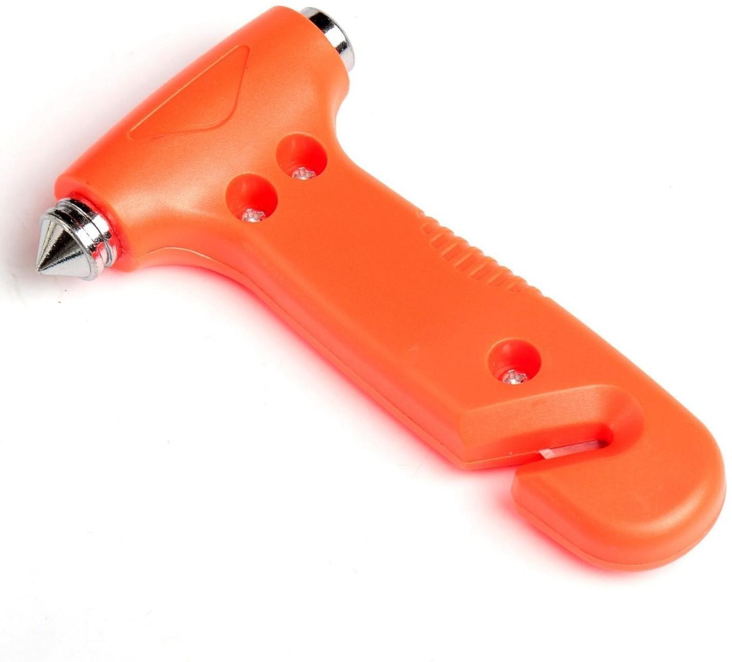 Аварийный молоток с ножом для ремня, 7×12.5 см