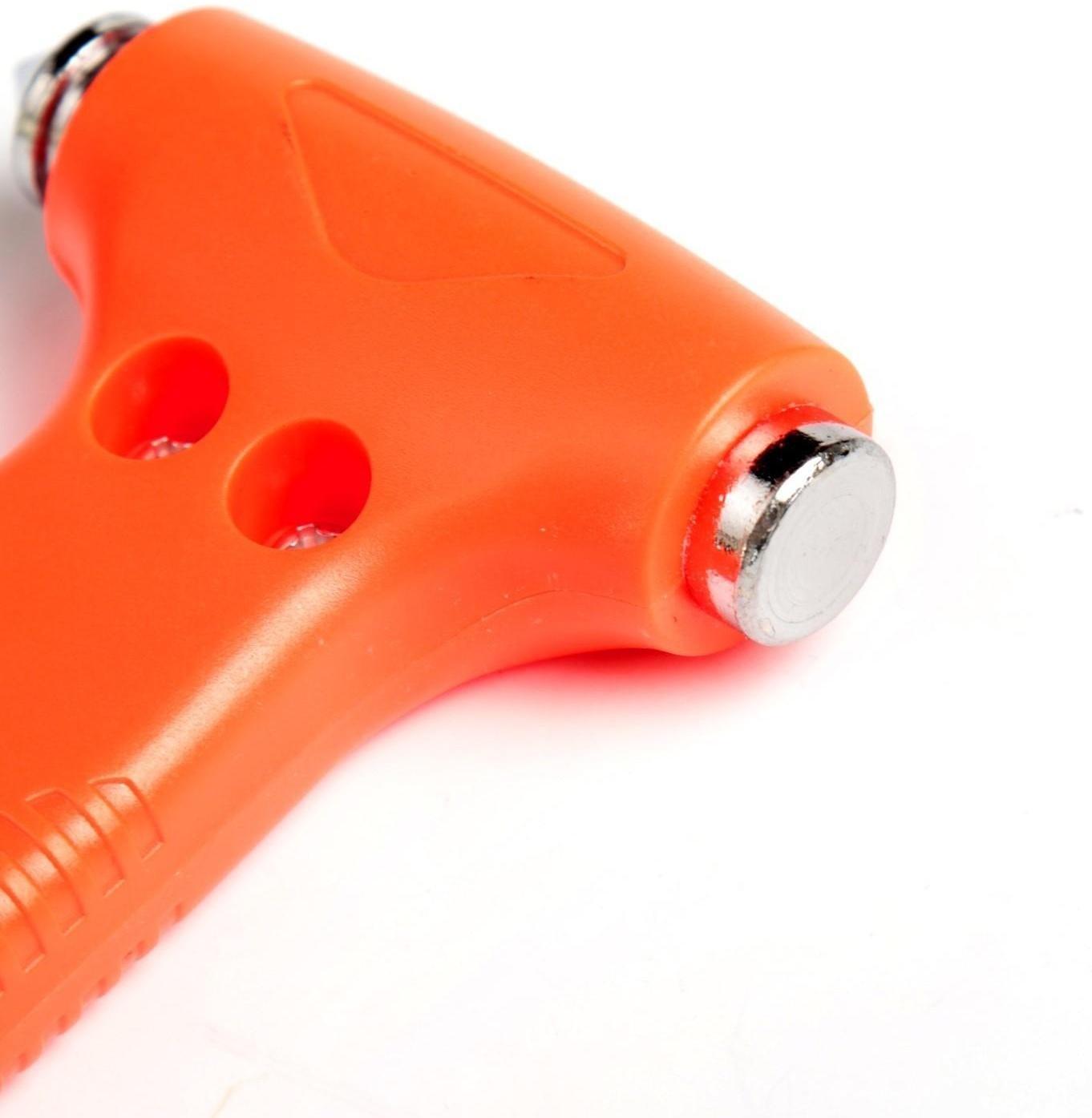 Аварийный молоток с ножом для ремня, 7×12.5 см