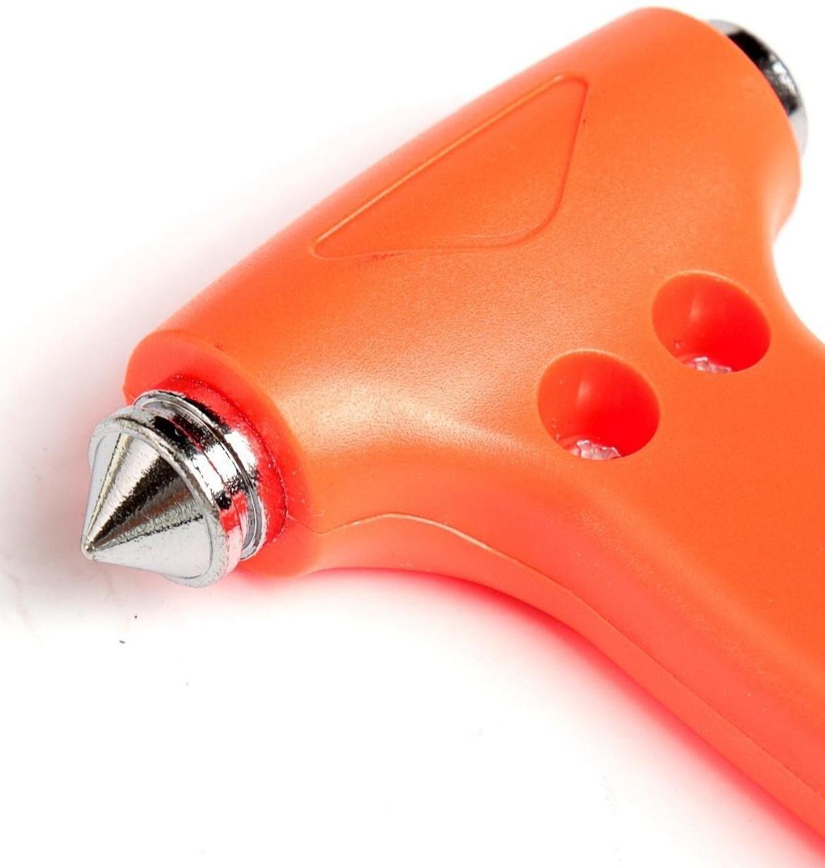 Аварийный молоток с ножом для ремня, 7×12.5 см