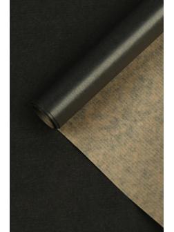 Бумага для декора и флористики, крафт, «Чёрный янтарь», черная, однотонная, односторонняя, рулон 1шт., 0,7 х 10 м