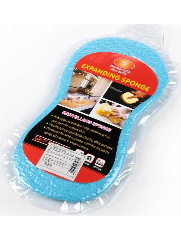 Губка впитывающая для авто, 22×10 см, вакуумная, микс