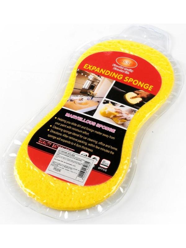 Губка впитывающая для авто, 22×10 см, вакуумная, микс