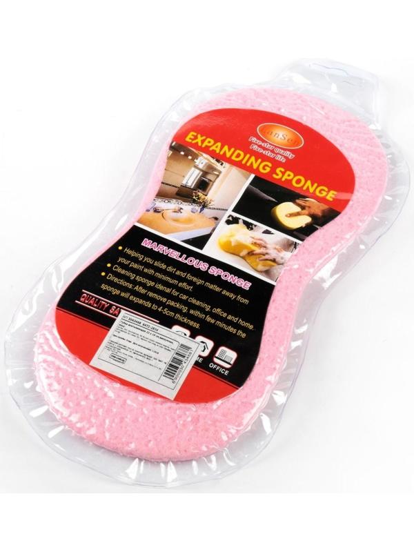 Губка впитывающая для авто, 22×10 см, вакуумная, микс