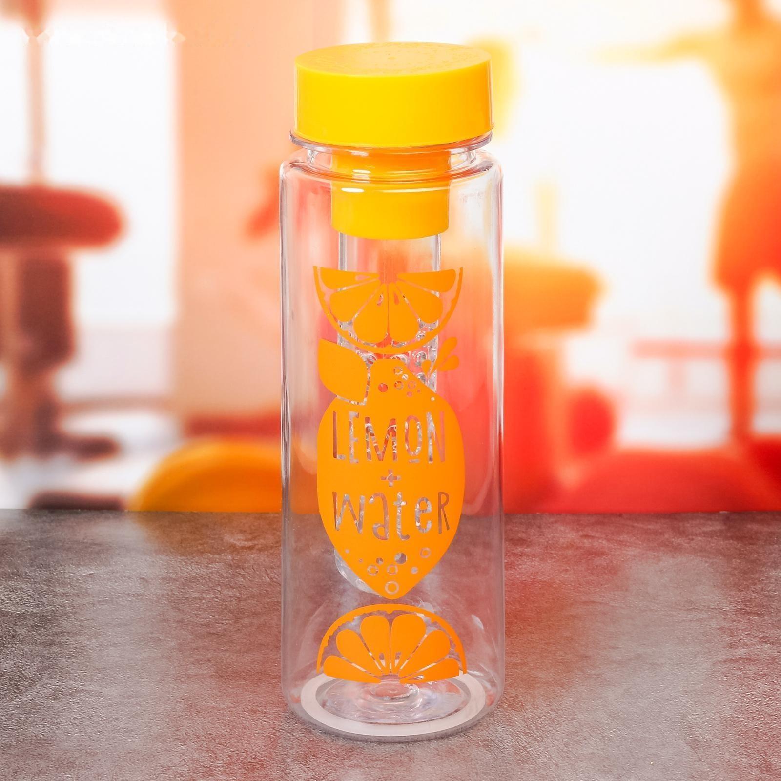 Бутылка для воды «Лимон+Вода», 500 мл