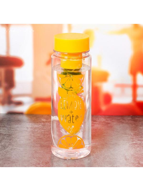 Бутылка для воды «Лимон+Вода», 500 мл