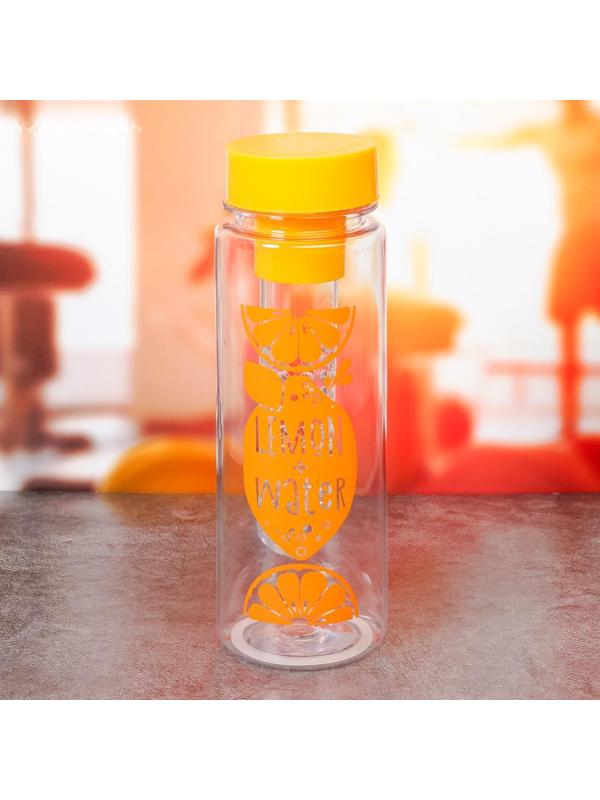 Бутылка для воды «Лимон+Вода», 500 мл
