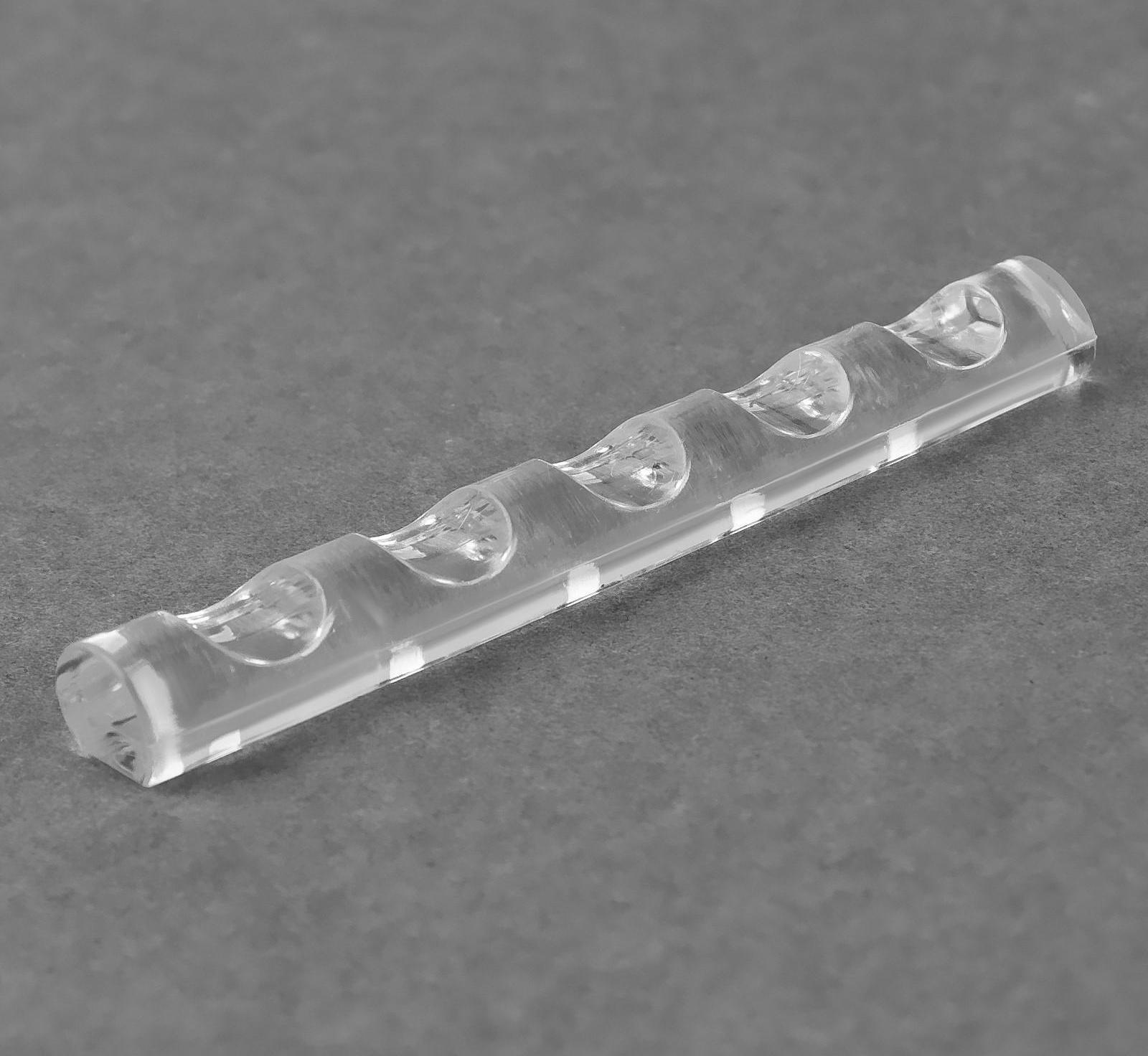 Подставка для маникюрных кистей, 5 секций, 8 × 1 см, цвет прозрачный