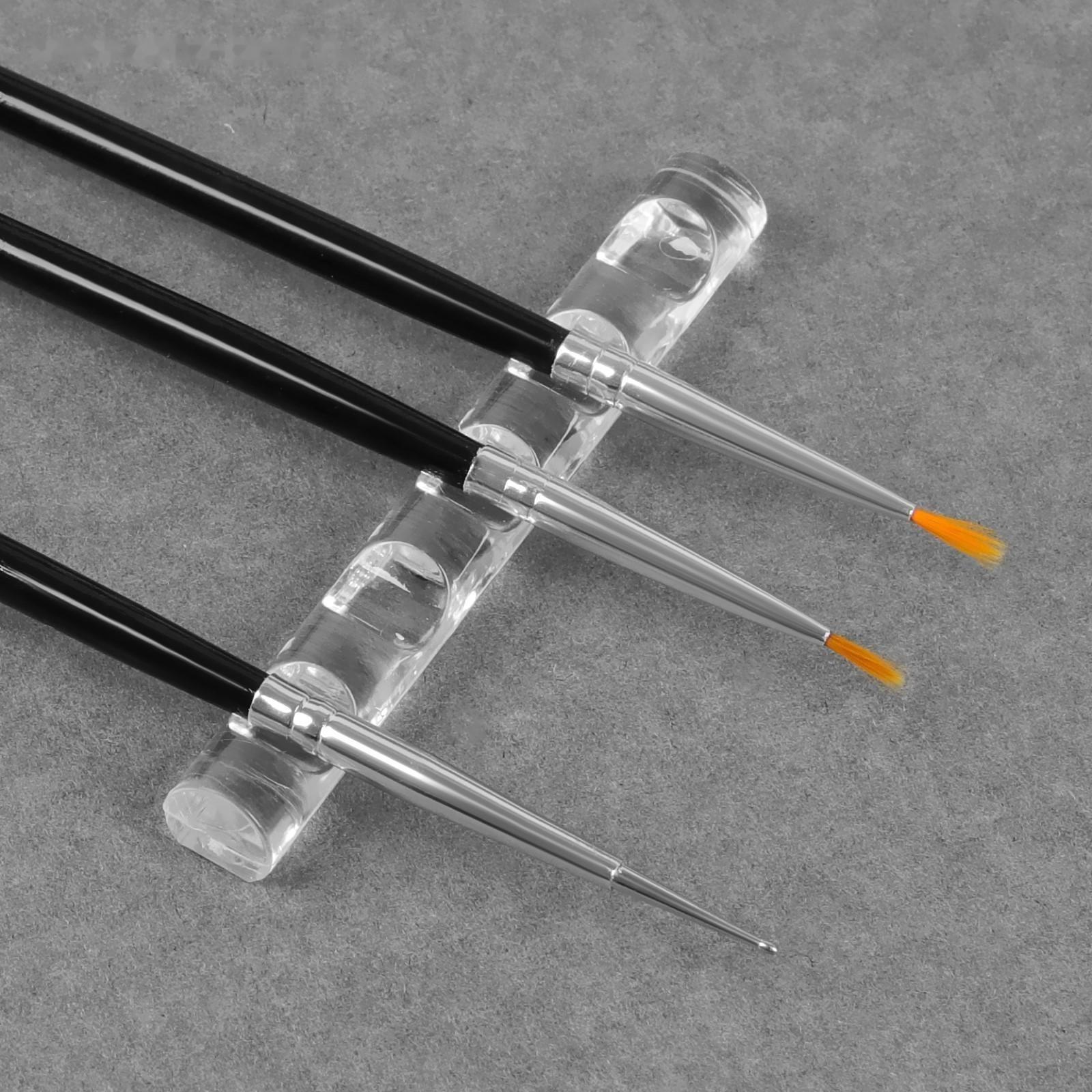 Подставка для маникюрных кистей, 5 секций, 8 × 1 см, цвет прозрачный