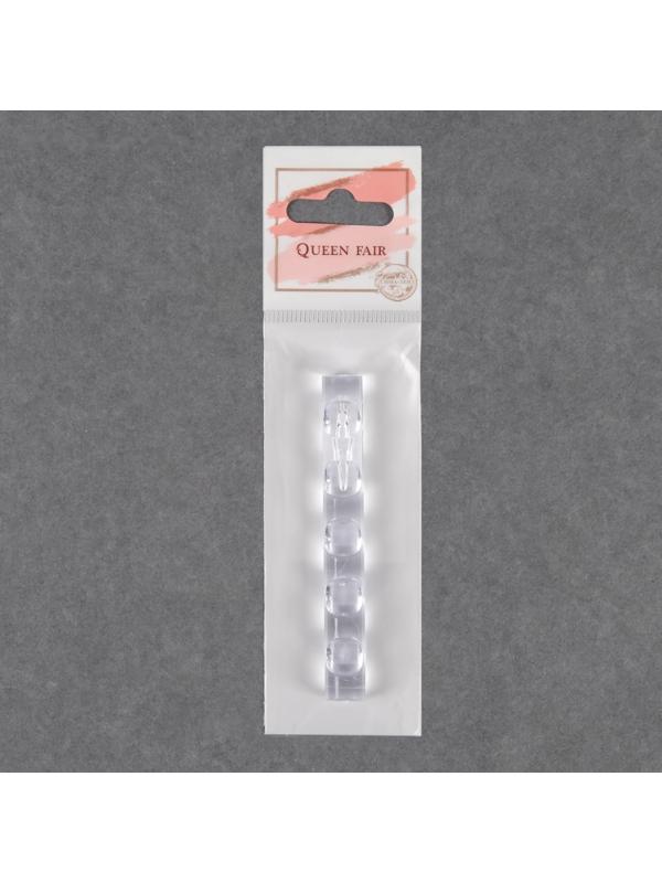 Подставка для маникюрных кистей, 5 секций, 8 × 1 см, цвет прозрачный