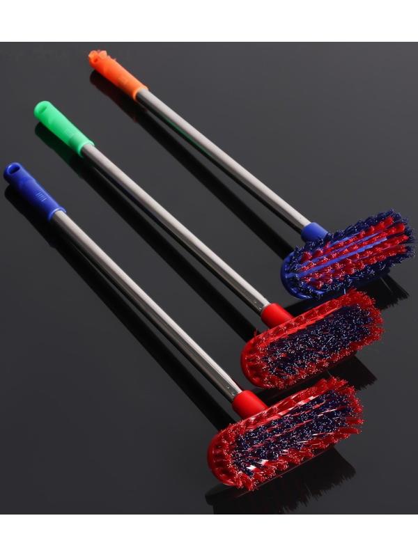 Щётка на ручке Доляна, 46×16×5 см, цвет МИКС