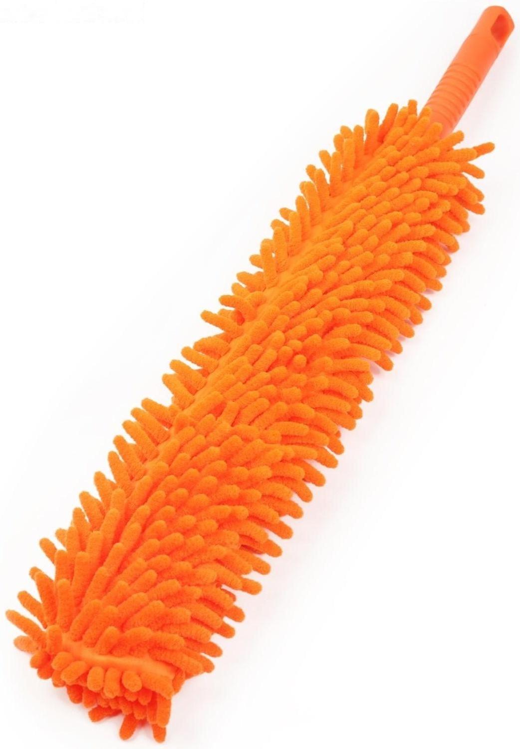 Щётка для уборки гибкая 57×6 см, двусторонняя букля, цвет МИКС