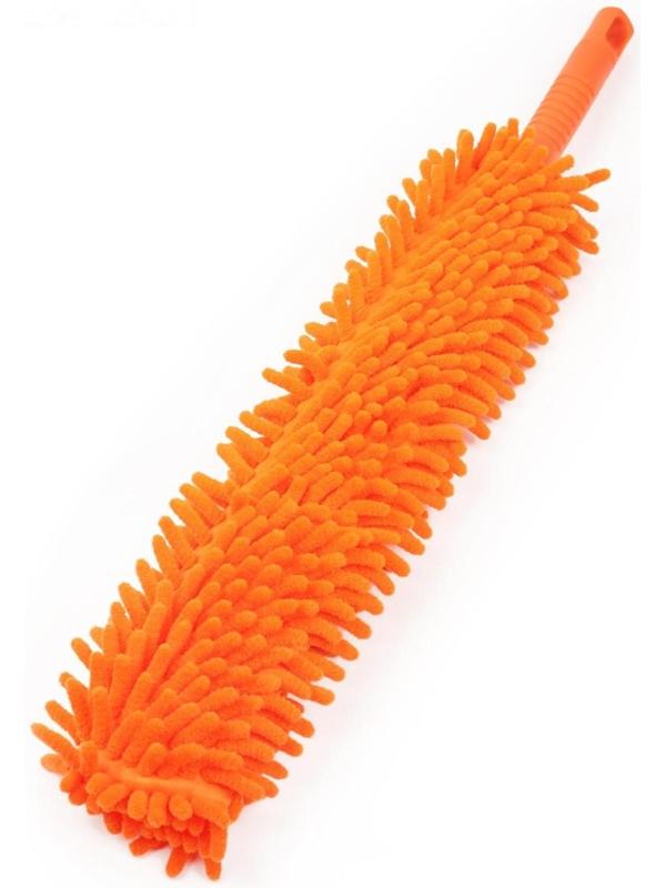 Щётка для уборки гибкая 57×6 см, двусторонняя букля, цвет МИКС