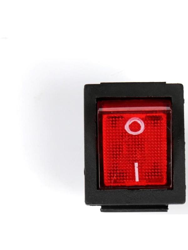 Переключатель, квадратный, с подсветкой, микс