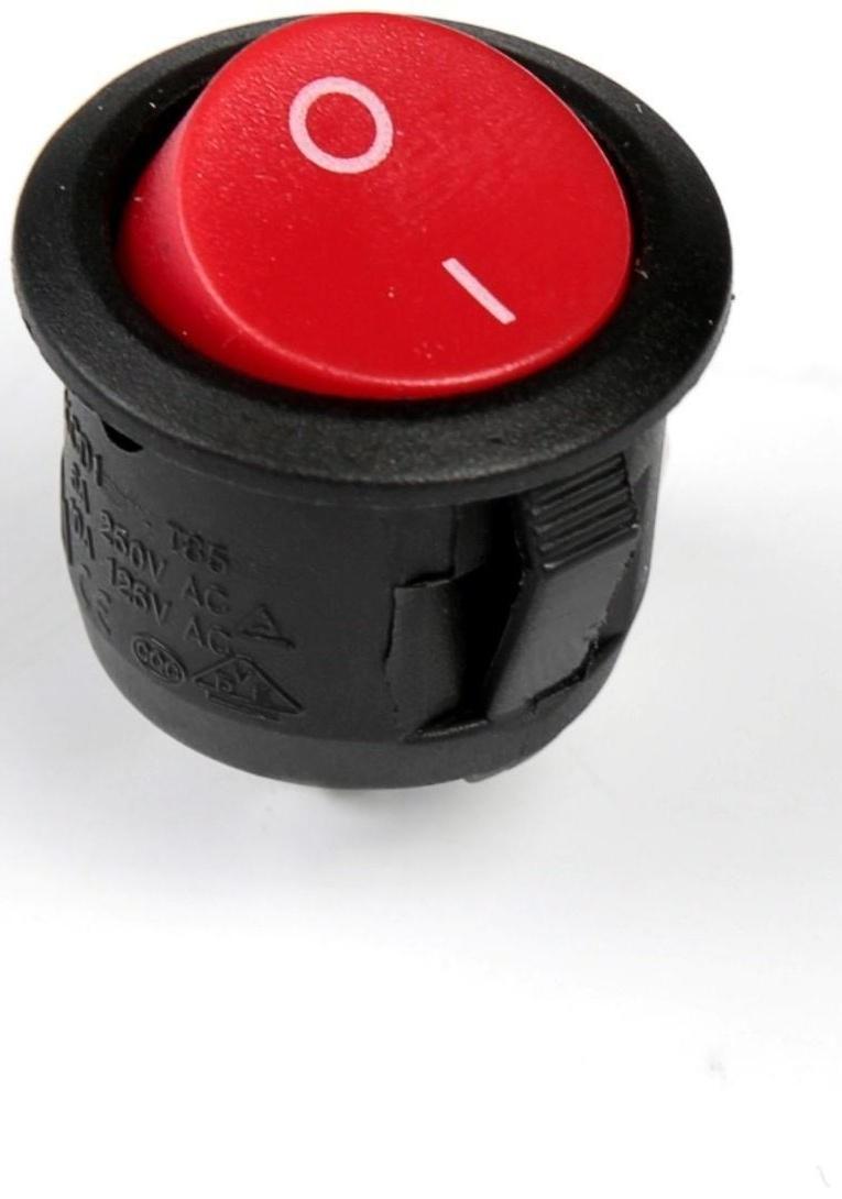 Кнопка - выключатель, без подсветки