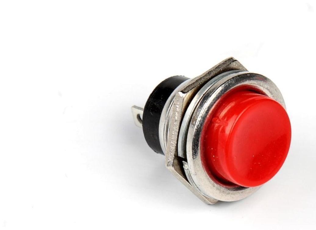 Кнопка - выключатель, без подсветки, МИКС