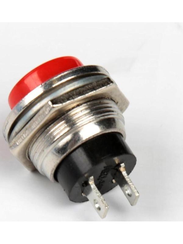 Кнопка - выключатель, без подсветки, МИКС