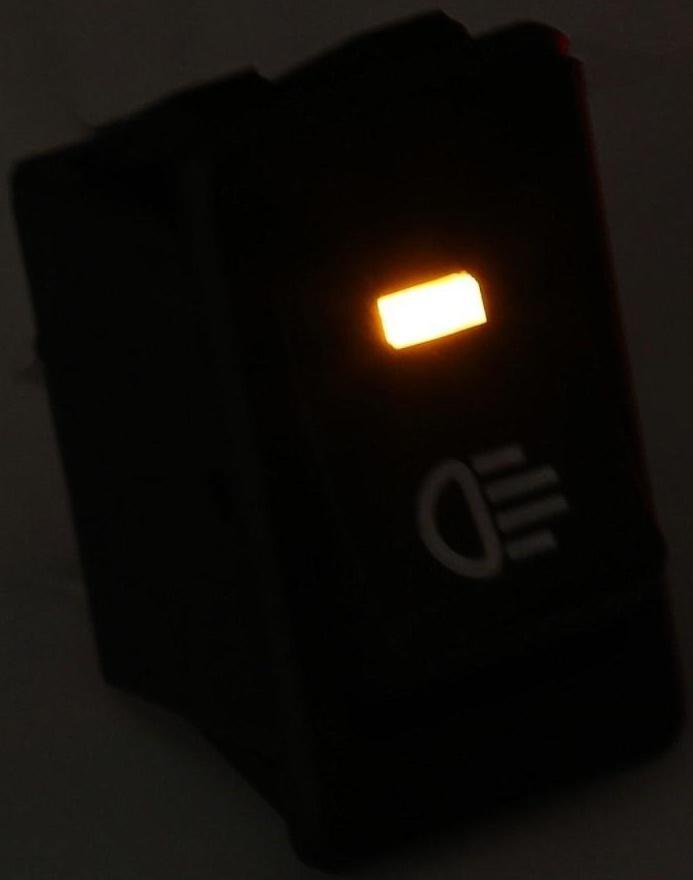 Кнопка - выключатель, с подсветкой