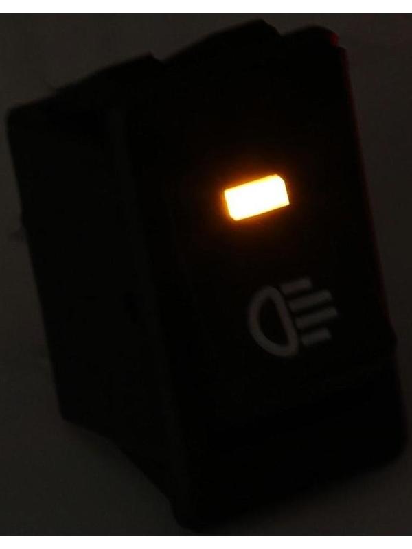 Кнопка - выключатель, с подсветкой