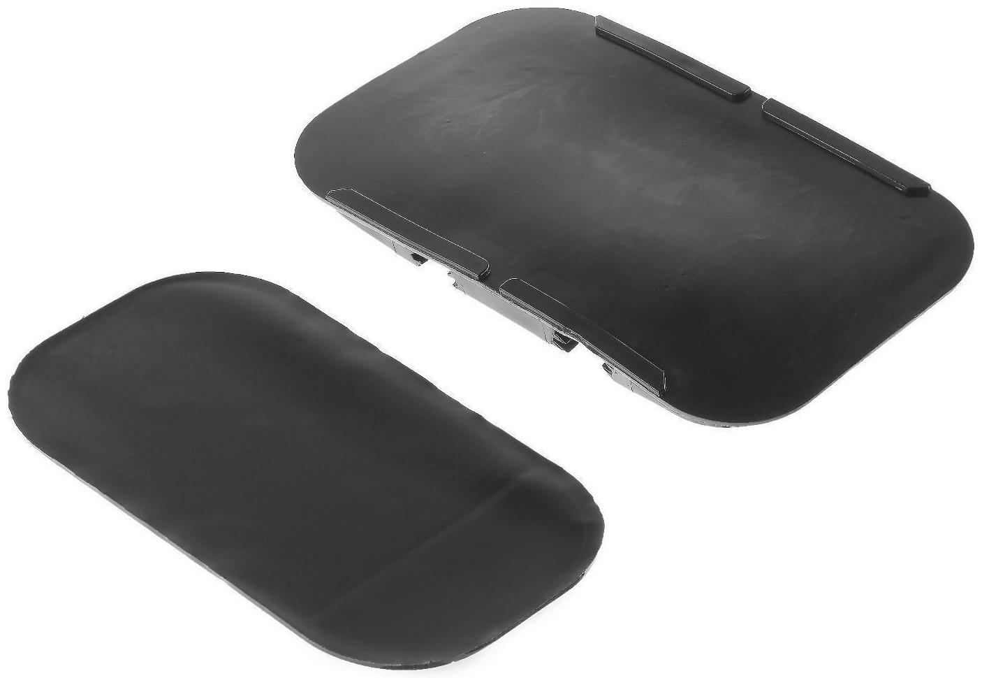 Коврик противоскользящий, 16×10×1.5, черный, набор 2 шт