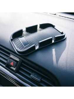 Коврик противоскользящий, 16×10×1.5, черный, набор 2 шт