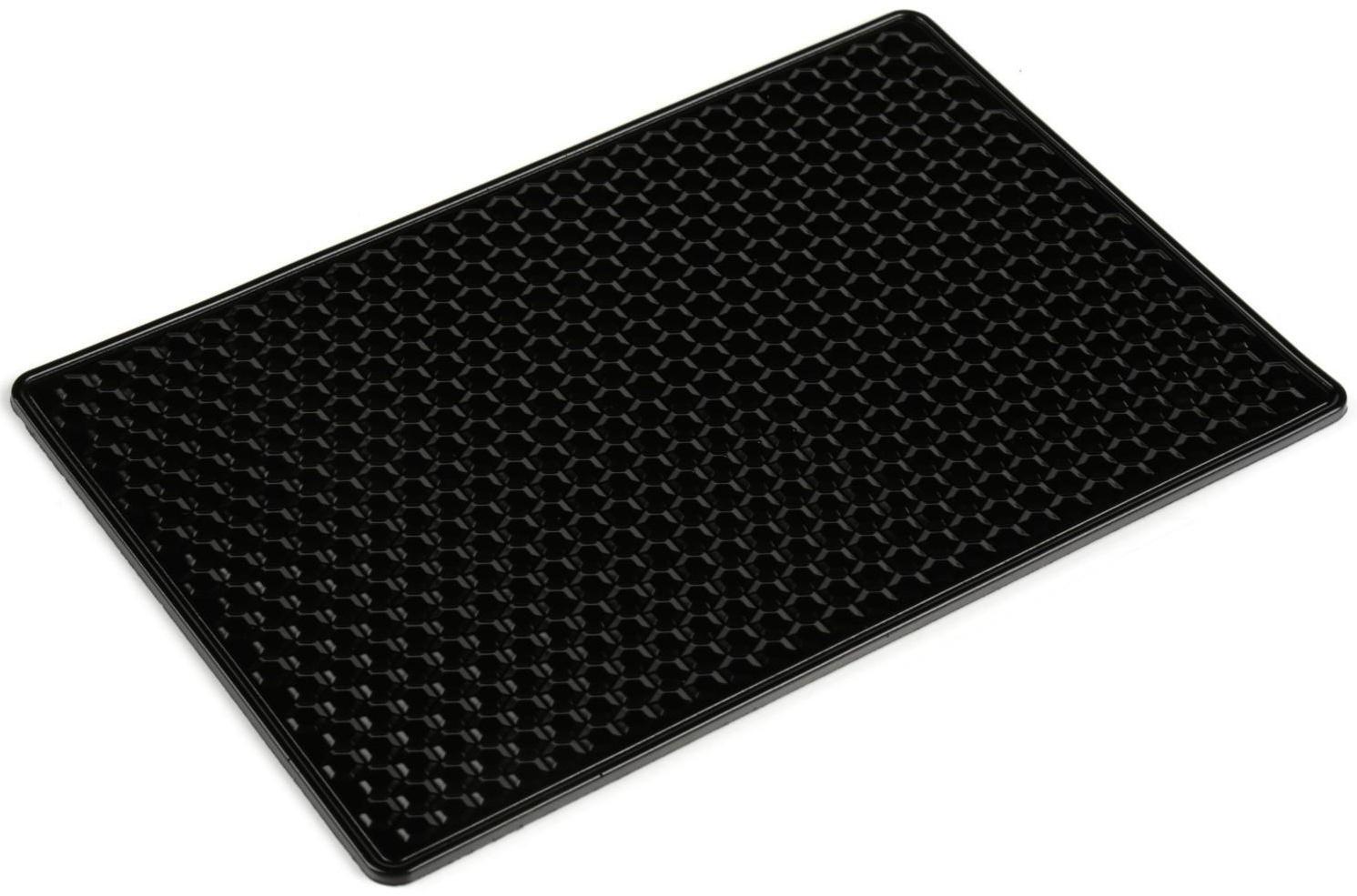 Коврик противоскользящий, мелкие соты, 18×12 см, черный