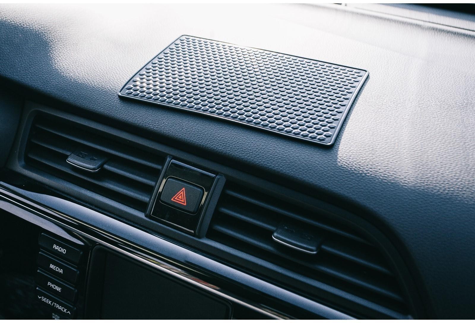 Коврик противоскользящий, мелкие соты, 18×12 см, черный