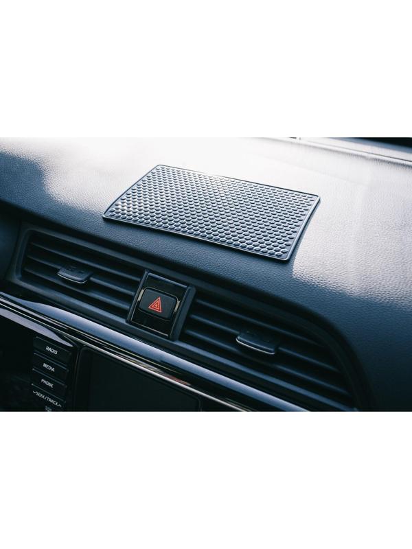 Коврик противоскользящий, мелкие соты, 18×12 см, черный