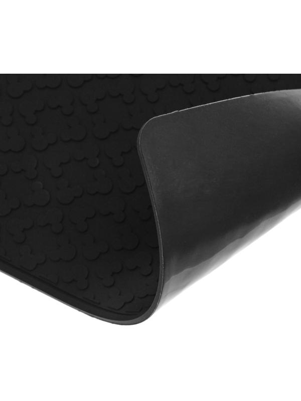 Коврик противоскользящий 20×13 см, пиксели, черный