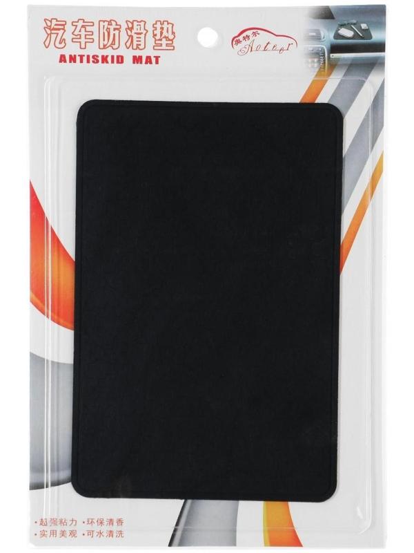 Коврик противоскользящий 20×13 см, пиксели, черный