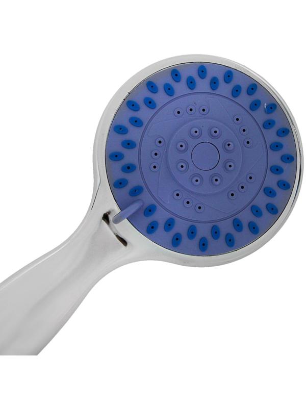 Душевая лейка LD-P-04-002, пластик, большая, 4 режима, хром