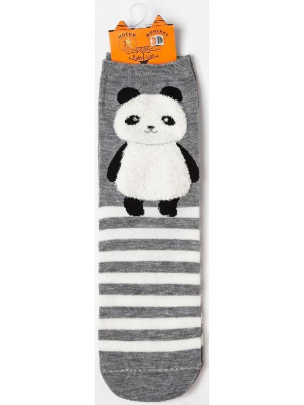 Носки женские, цвет серый, размер 23-25