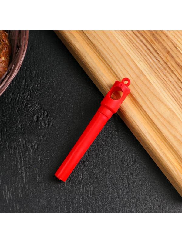 Штопор, 11,5 см, цвет красный