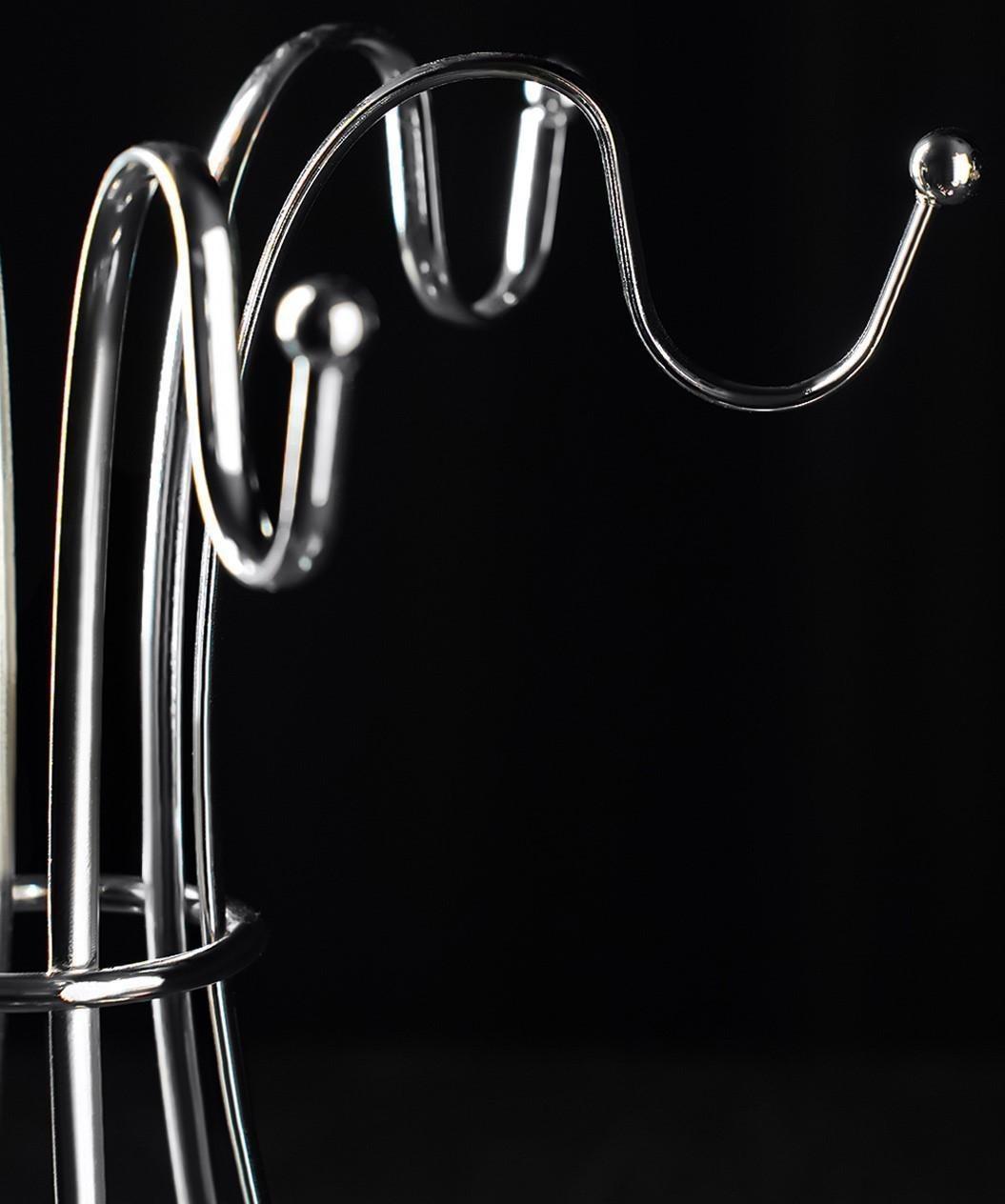 Подставка для кружек Доляна, на 6 предметов, 21×21×25 см, цвет хром