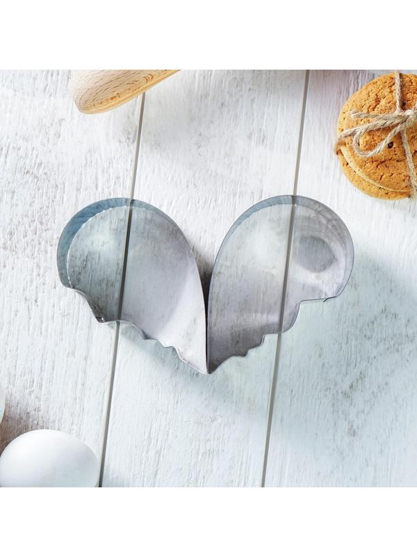 Набор форм для вырезания печенья «Половинки», 2 шт, 12×10×4 см, цвет хромированный