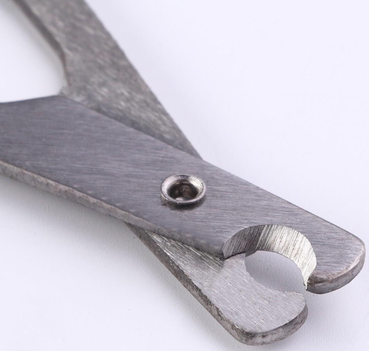 Ножницы-когтерезы большие, отверстие 10 мм, чёрные