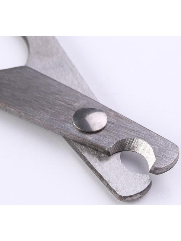 Ножницы-когтерезы большие, отверстие 10 мм, чёрные